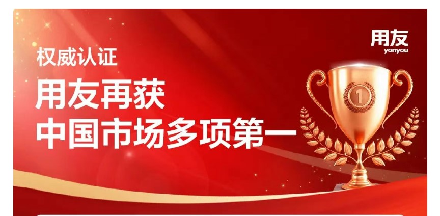 用友再获中国市场多项第一！