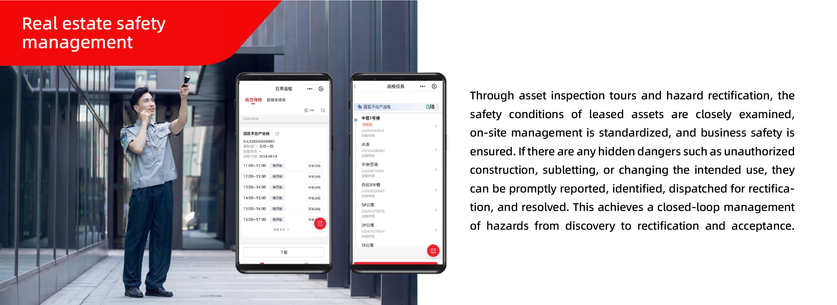 Real estate safety management