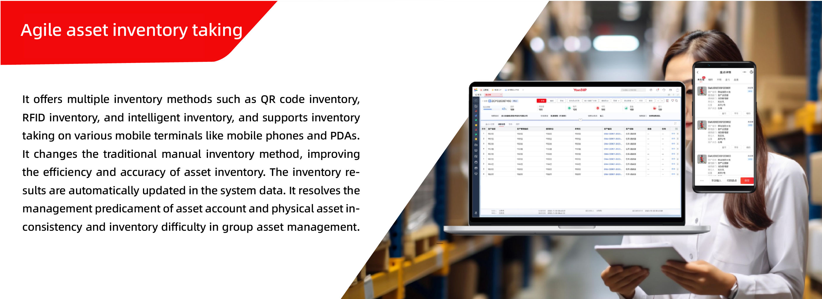 Agile asset inventory taking