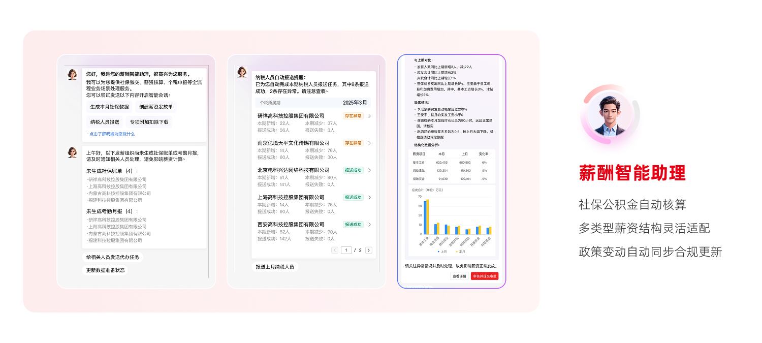 用友HR SaaS薪酬智能助理功能介绍
